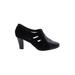 Aerosoles Heels: Slip-on Chunky Heel Casual Black Shoes - Women's Size 10 - Almond Toe