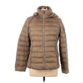 MICHAEL Michael Kors Coat: Brown Solid Jackets & Outerwear - Women's Size Large