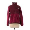 The North Face Jacket: Below Hip Burgundy Print Jackets & Outerwear - Women's Size Small