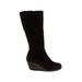 C La Canadienne Boots: Black Solid Shoes - Women's Size 8 1/2 - Round Toe