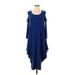 Last Tango Casual Dress - High/Low: Blue Dresses - Women's Size Small