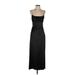 Zara Casual Dress - Slip dress: Black Solid Dresses - Women's Size X-Small