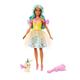 Barbie A Touch of Magic EIN verborgener Zauber Puppe und Accessoires, Teresa in Fantasy-Outfit, Haustier, Leine und Styling-Accessoires, JCW51