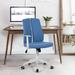 Ergonomic Office Chair High Back Desk Chair with,blue & white，for Living Room Bedroom