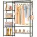 Clothing Rack with Shelves, Portable Wardrobe Closet