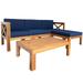 Outdoor Backyard 5-Piece Sectional Sofa Seating Group Set w/Cushions