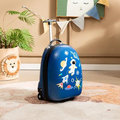 16 Inch Kids Carry-On Luggage Hard Shell Suitcase with Wheels - 13" x 10.5" x 19"-32"