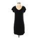 Athleta Casual Dress - Mini: Black Solid Dresses - Women's Size X-Small
