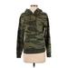 J.Crew Pullover Hoodie: Green Camo Tops - Women's Size Small