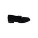 Aquatalia by Marvin K Flats: Slip On Chunky Heel Classic Black Print Shoes - Women's Size 9 - Almond Toe