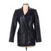 Zara Faux Leather Jacket: Below Hip Black Print Jackets & Outerwear - Women's Size Small