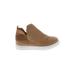 Sneakers: Tan Solid Shoes - Women's Size 38 - Round Toe