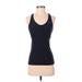 Nike Active Tank Top: Black Solid Activewear - Women's Size Small