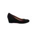 Talbots Wedges: Black Solid Shoes - Women's Size 8 - Round Toe