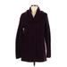 Calvin Klein Cardigan Sweater: Purple Solid Sweaters & Sweatshirts - Women's Size Medium