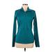 Athleta Track Jacket: Teal Solid Jackets & Outerwear - Women's Size Medium