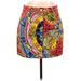 Moschino Couture Denim Mini Skirt Mini: Red Bottoms - Women's Size 10