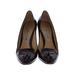 Manolo Blahnik Heels: Burgundy Solid Shoes - Women's Size 38 - Round Toe