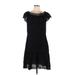 ABS Collection Cocktail Dress - A-Line: Black Solid Dresses - Women's Size 10