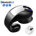 Premi Control TWS Bluetooth 5.3 Auricolari Clip per orecchio su Cuffie monoauricolare Auricolare wireless con microfono Auricolare sportivo stereo HiFi per Xiaomi iPhone