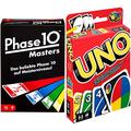 Mattel Spiele FPW34 Phase 10 Masters Kartenspiel & - UNO Kartenspiel und Gesellschaftspiel, geeignet für 2-10 Spieler, Kartenspiele und Gesellschaftsspiele ab 7 Jahren