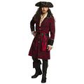 Boland - Kostüm Pirat Typhoon, Mantel, Hut, Gürtel und Taillenband, für Herren, Seefahrer, Seeräuber, Verkleidung, Karneval, Mottoparty