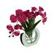 Creative Displays, Inc. Orchid Floral Arrangement in Vase Silk/Polysilk, Glass in Pink | 20 H x 24 W x 14 D in | Wayfair CDFL6903