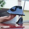 Waterproof No Drilling Car Shark Fin Antenna Shark Fin Roof Aerial Radio Fm/am Decorate Aerial Stronger Signal For Most Car