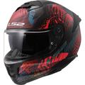 LS2 FF808 Stream II Jungle Casque, noir-rouge-bleu, taille XL