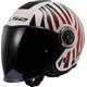 LS2 OF620 Classy Cool Casque jet, blanc-rouge, taille 2XL