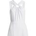 French Connection Women's Ring Detail Crepe A-Line Cocktail Dress - White