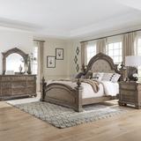 Liberty Furniture Denico 5 Piece Bedroom Set Upholstered in Brown | 76 H x 83 W x 96 D in | Wayfair 502-BR-QPSDMN