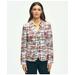Brooks Brothers Women's Relaxed Madras Patchwork Jacket In Cotton | Size 12