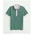 Brooks Brothers Men's The Vintage Oxford-Collar Polo Shirt In Supima Cotton Blend | Green | Size Large