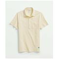 Brooks Brothers Men's The Vintage Oxford-Collar Polo Shirt In Cotton Blend | Yellow | Size Medium