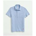 Brooks Brothers Men's The Vintage Oxford-Collar Polo Shirt In Cotton Blend | Blue | Size 2XL