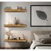 Rayne Mirrors Emerald Lee 3 Piece Oak Floating Shelf Wood in Brown | 4 H x 24 W x 8 D in | Wayfair FS-24/8/4-Hny.RdOk.Mt.3