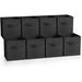 Sorbus Fabric Storage Cubes - Foldable Storage Bins - Chocolate Brown | 8 | Wayfair STRG-BIN-BLK-8PK