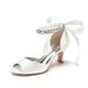 Femme Chaussures de mariage Sandales Cadeaux de Saint-Valentin Chaussures blanches Mariage Soirée du quotidien Sandales de mariage Chaussures de mariée Chaussures de demoiselle d'honneur Strass Ruban