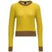 Crewneck Two Tone Knitted Jumper