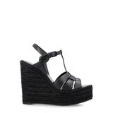 Tribute Leather Espadrille Wedge Sandals