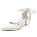 Femme Chaussures de mariage Cadeaux de Saint-Valentin Chaussures blanches Talons à lanières Mariage Soirée du quotidien Talons de mariage Chaussures de mariée Chaussures de demoiselle d'honneur