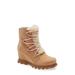 Joan Of Arctic Iii Genuine Shearling Trim Waterproof Wedge Boot