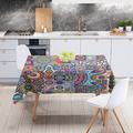 Nappe imperméable de style bohème mandala rectangulaire motif géométrique coloré nappe indienne ethnique décoration de fête de vacances bohème nappe ronde maison cuisine décoration table