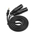 Pristin Audio Cable Xlr Audio Cable 3-core Xlr Audio To 3-core Xlr Adapter Stereo Cable 3.5mm To Xlr Cable 4.9ft Audio Adapter To Dual Xlr Mewmewcat 1/8 Inch To Huiop Rusuo To Xlr 3.5mm