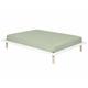 Pack lit avec matelas bois massif blanc 120x200 cm