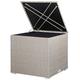 Casaria Poly Rattan Auflagenbox Kissenbox Gartentruhe 318 L Beige-Grau