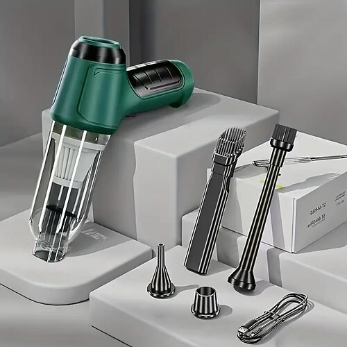 Drahtloser Auto-Staubsauger, multifunktional, starke Saugleistung, kleine Luftansaugung, tragbares Hochleistungs-Staubgebläse Image