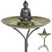 Canora Grey Sohvi Pedestal Birdbath in Black | 25 H x 20 W x 20 D in | Wayfair 243592954E314ECE8678CE2FA4E91D06