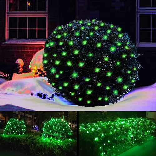 LED-Netz-Lichterkette ip65 6mx4m 3mx2m LED-Lichterkette für flexible Netze 880led 200led Mesh-Lichterkette für Gartenhof bunte Dekoration EU-US-UK-Stecker ac110v 220v 230v Image